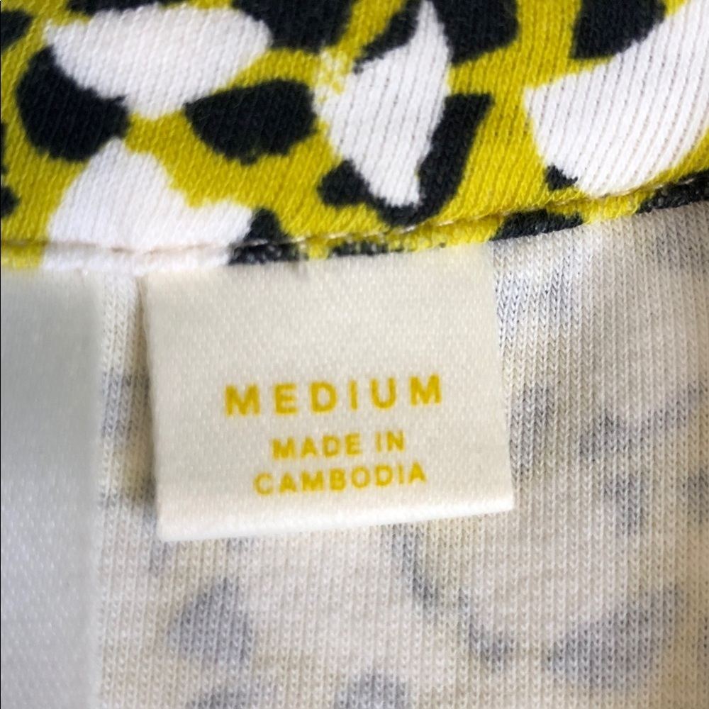 Maeve by Anthropologie Yellow and Black Floral Blouse Size M - Picture 10 of 13